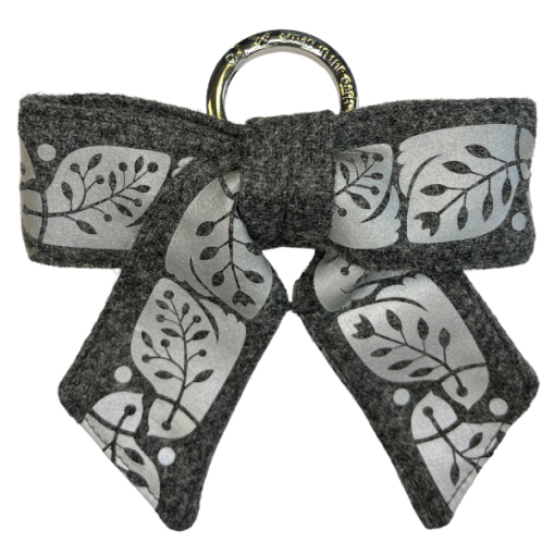 Designed accessories for handbag with reflectors Mid Grey Night Heron Smart in the dark