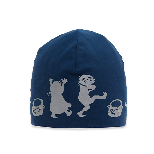 Reflective beanie for children Fleece Blue Emil in Lonneberga - Smart in the dark