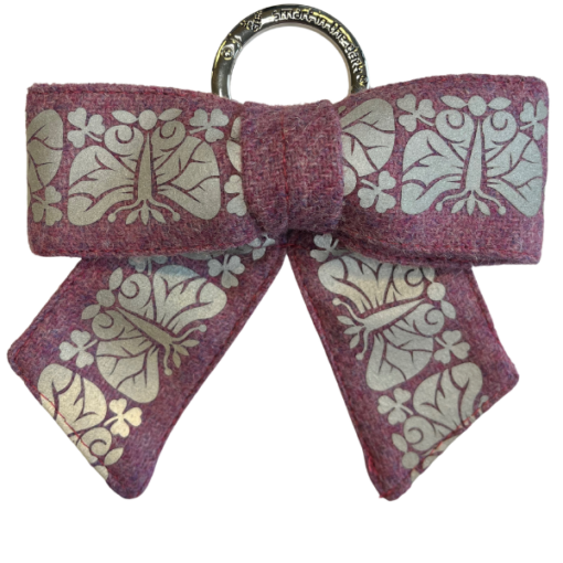 Reflective bow for handbag Syren Night Butterfly Smart in the dark