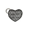 Reflective heart for bags Black Night Butterfly Reflective bag charms Smart in the dark