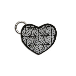 Reflective heart for bags Black Night Butterfly Reflective bag charms Smart in the dark