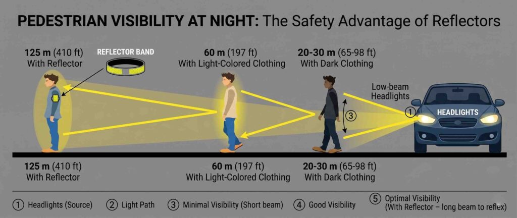 high visibility reflectors clothing for running